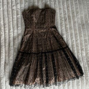 Vintage Adrianna Papell Boutique
Evening Dress Strapless Black and cream